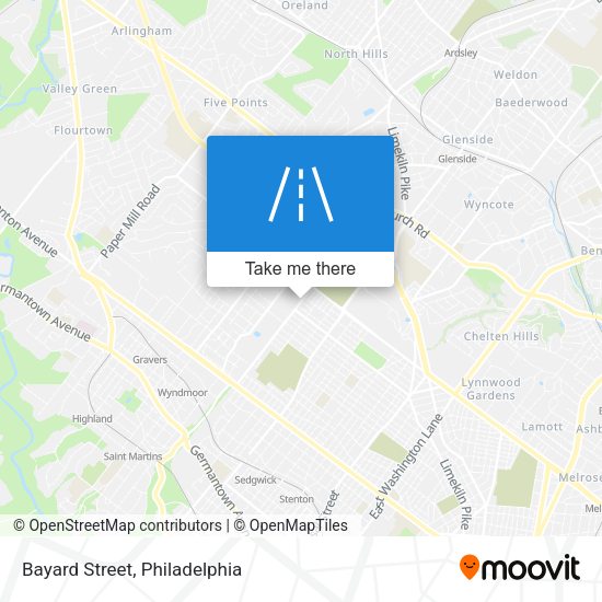 Mapa de Bayard Street