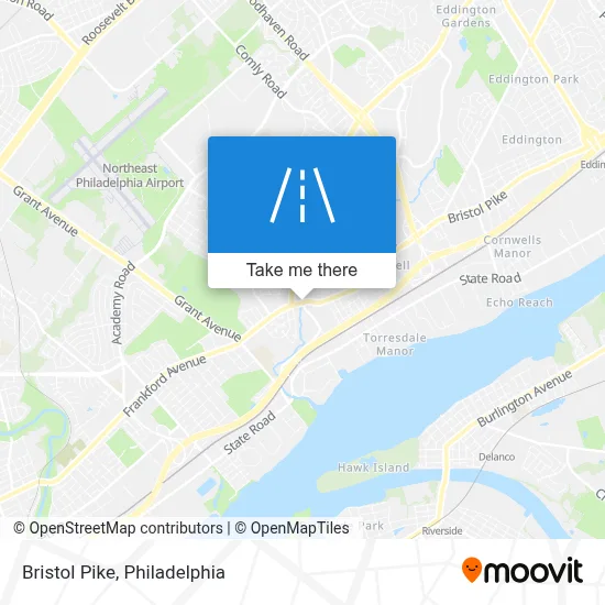 Bristol Pike map