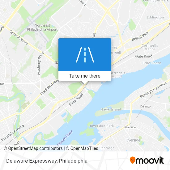 Delaware Expressway map