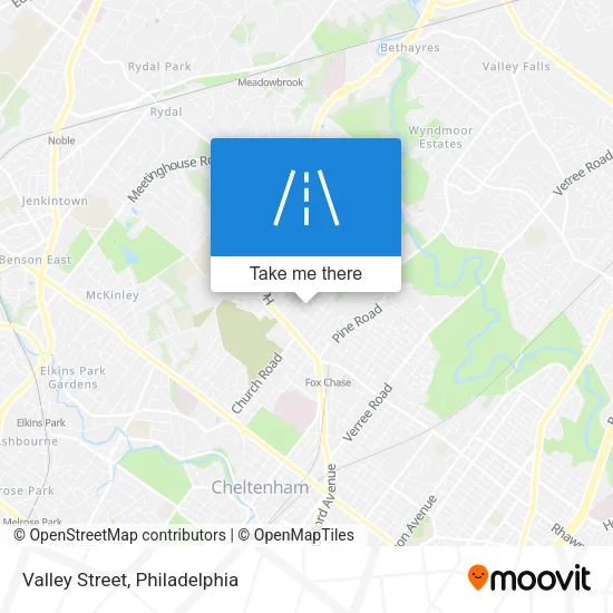 Valley Street map