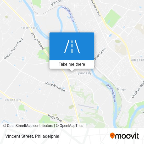 Mapa de Vincent Street
