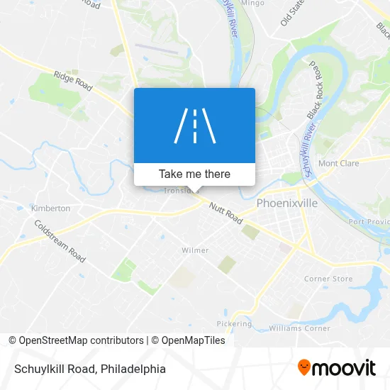 Schuylkill Road map