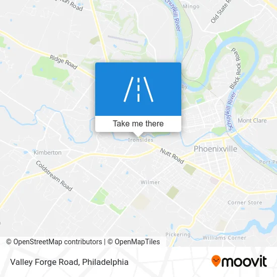 Valley Forge Road map