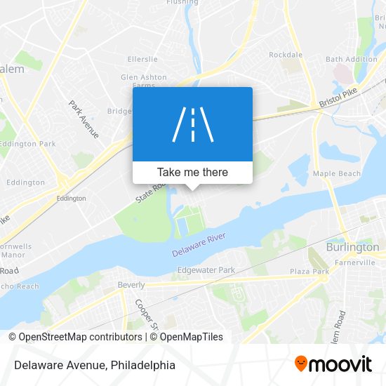 Mapa de Delaware Avenue