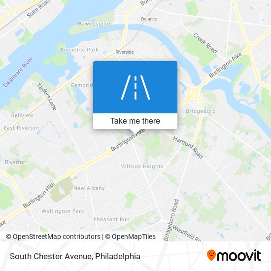 South Chester Avenue map