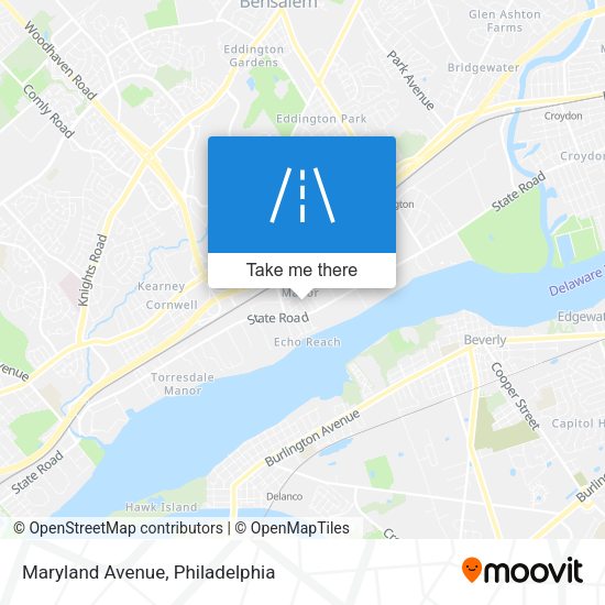 Maryland Avenue map