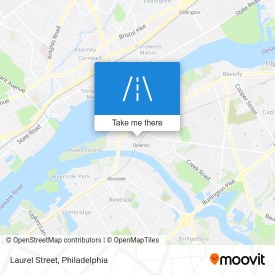 Laurel Street map