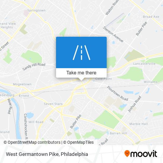 Mapa de West Germantown Pike