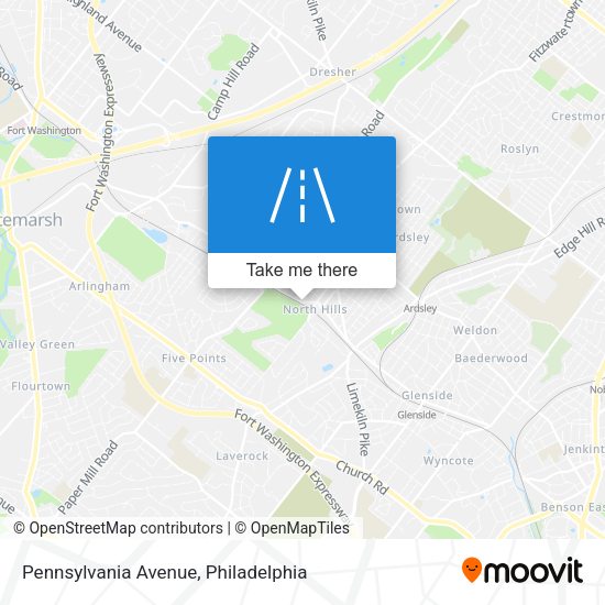 Pennsylvania Avenue map