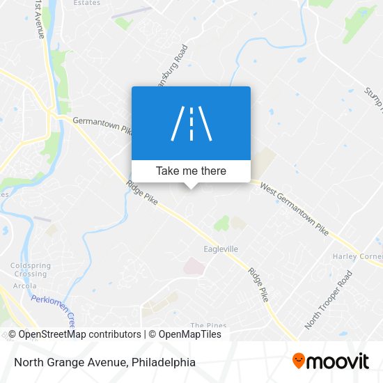 North Grange Avenue map
