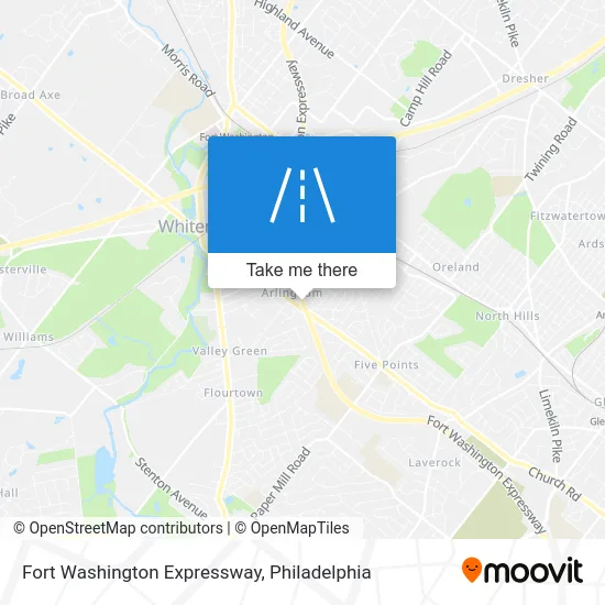 Fort Washington Expressway map