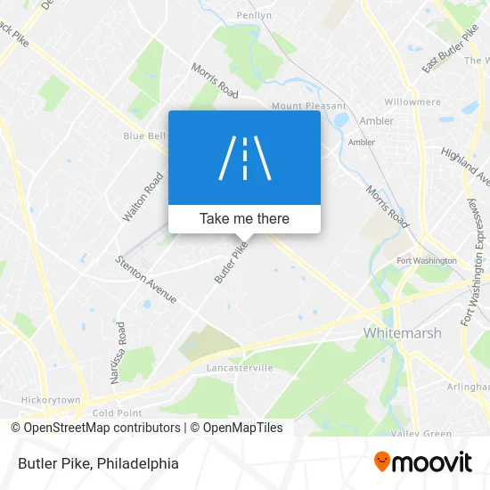 Butler Pike map