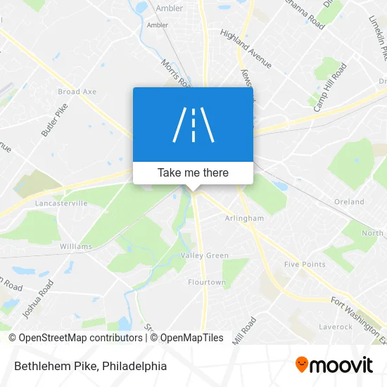 Bethlehem Pike map