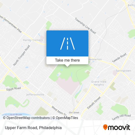 Upper Farm Road map