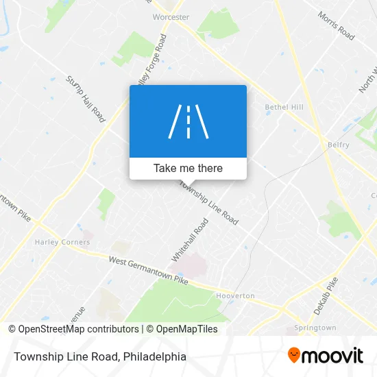 Township Line Road map