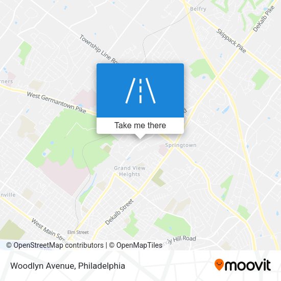 Mapa de Woodlyn Avenue
