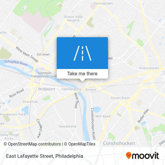 East Lafayette Street map