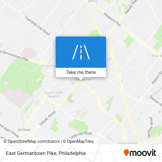 East Germantown Pike map