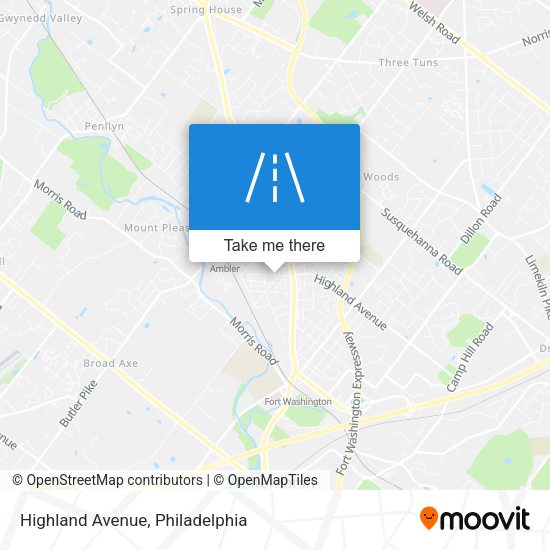 Mapa de Highland Avenue