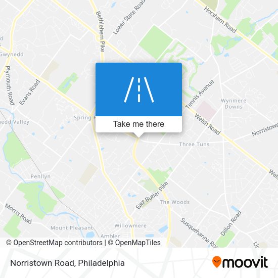 Norristown Road map