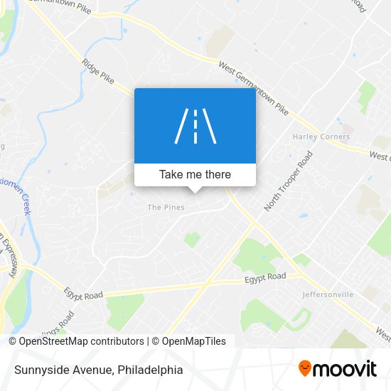 Mapa de Sunnyside Avenue