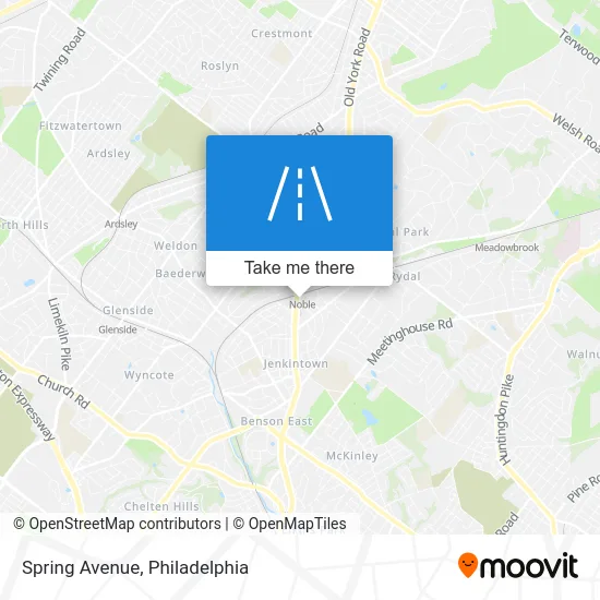 Spring Avenue map