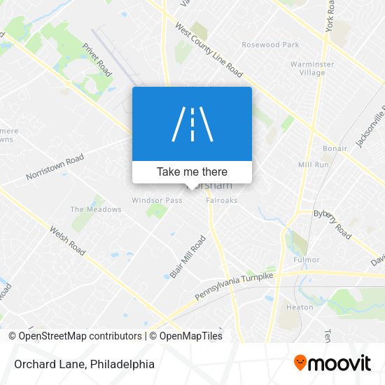 Mapa de Orchard Lane