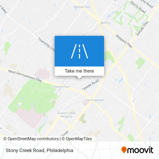 Stony Creek Road map