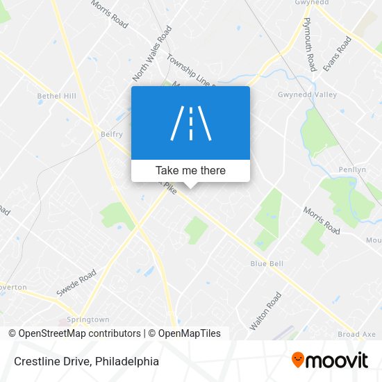 Mapa de Crestline Drive