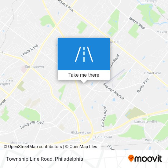 Township Line Road map