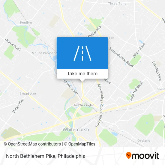 North Bethlehem Pike map
