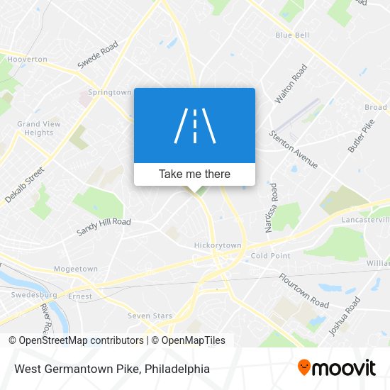 West Germantown Pike map