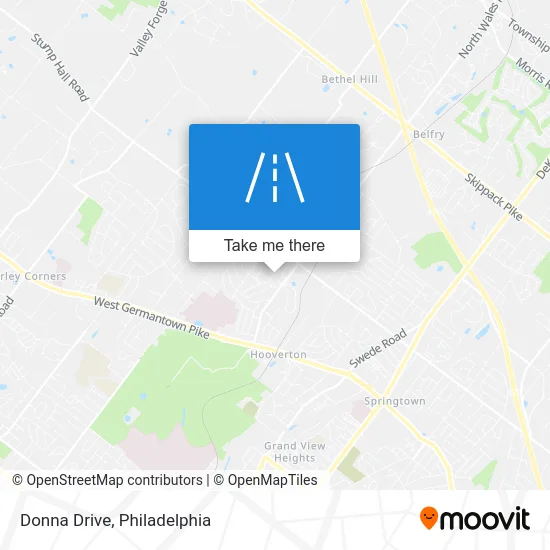 Donna Drive map