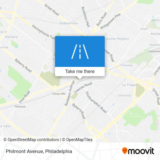Mapa de Philmont Avenue