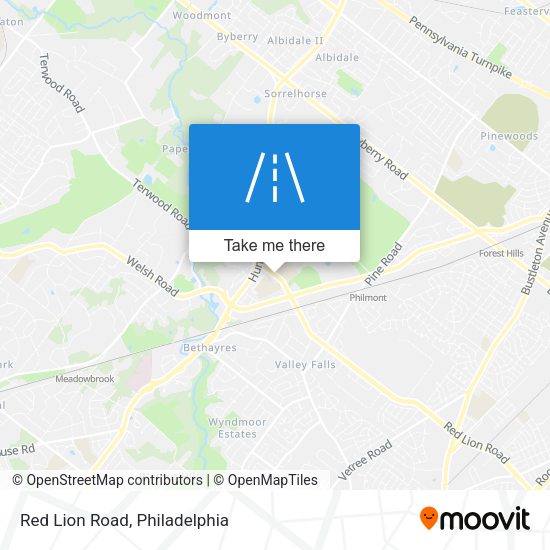Red Lion Road map