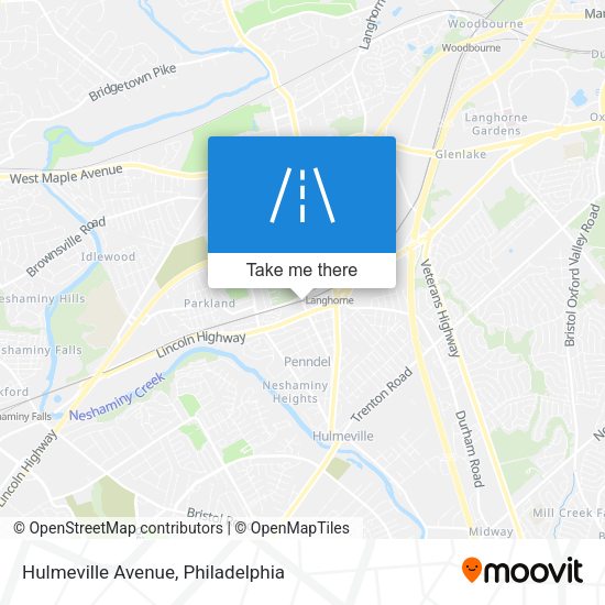 Mapa de Hulmeville Avenue