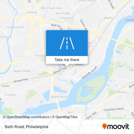 Mapa de Bath Road