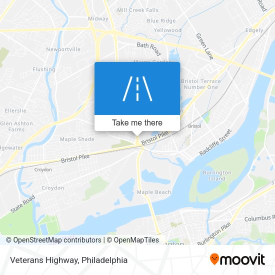 Veterans Highway map
