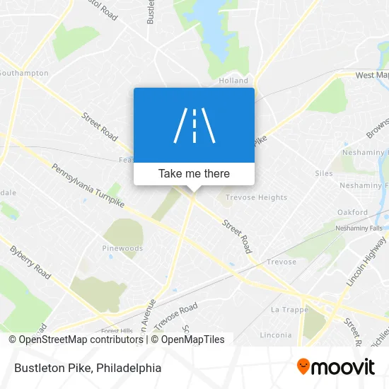 Bustleton Pike map