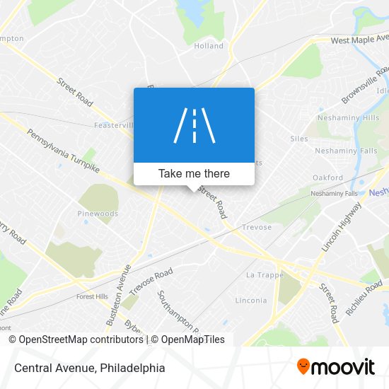 Central Avenue map