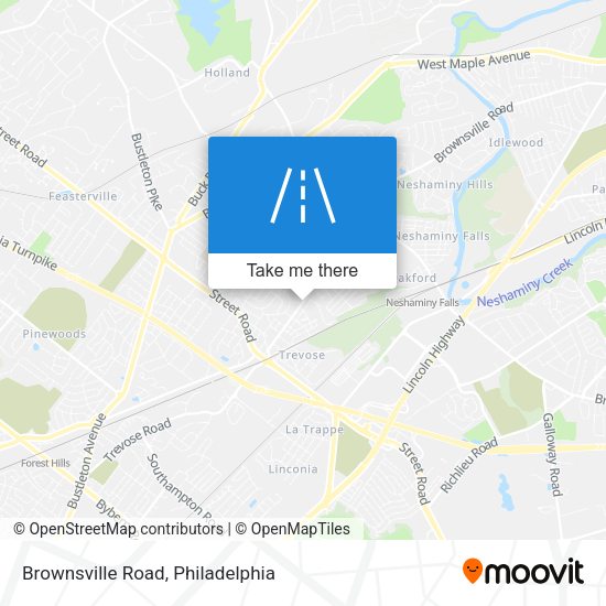 Brownsville Road map