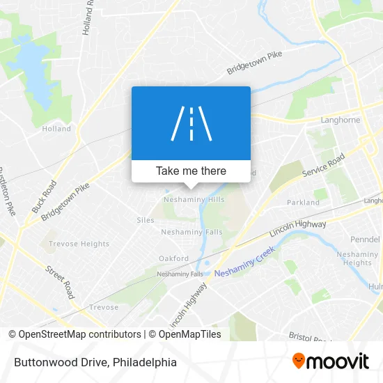 Buttonwood Drive map