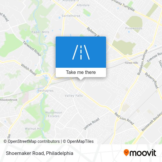 Shoemaker Road map