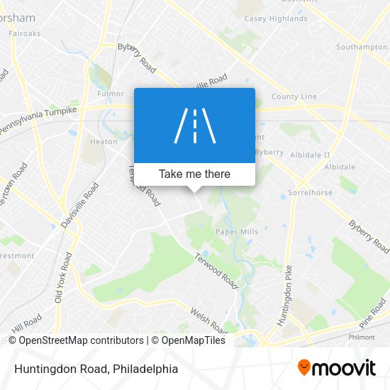 Mapa de Huntingdon Road