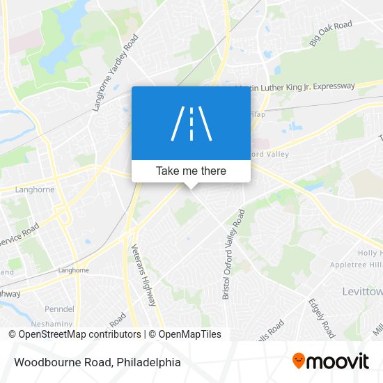 Woodbourne Road map
