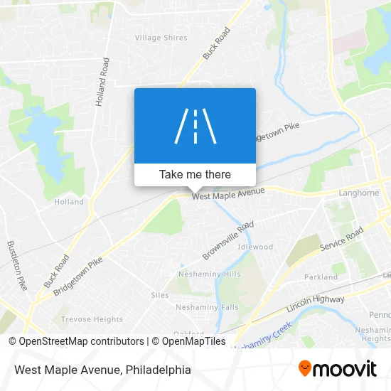 West Maple Avenue map