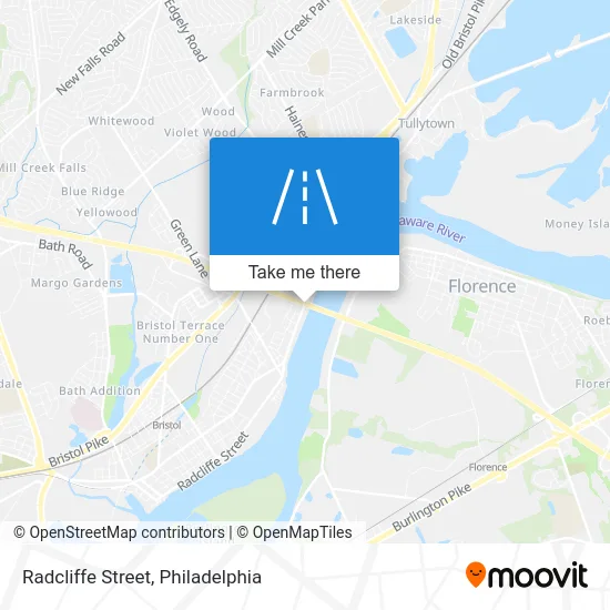 Radcliffe Street map