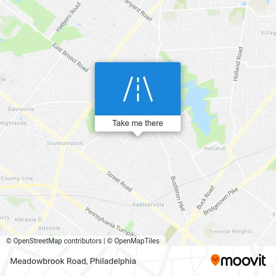 Meadowbrook Road map