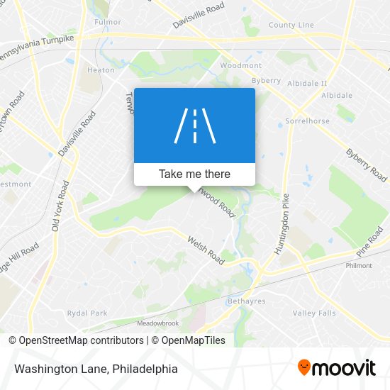 Washington Lane map