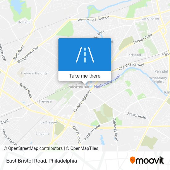 East Bristol Road map
